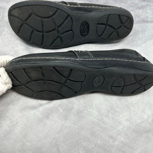 BOC Born Concept Shoes Loafers Women 8.5 Black Leather Comfort Stable Travel - Picture 7 of 8